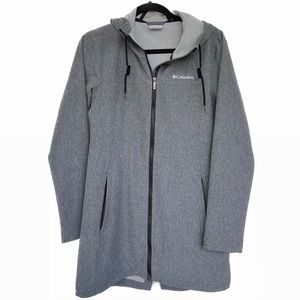 Columbia rain jacket, gray, size small
